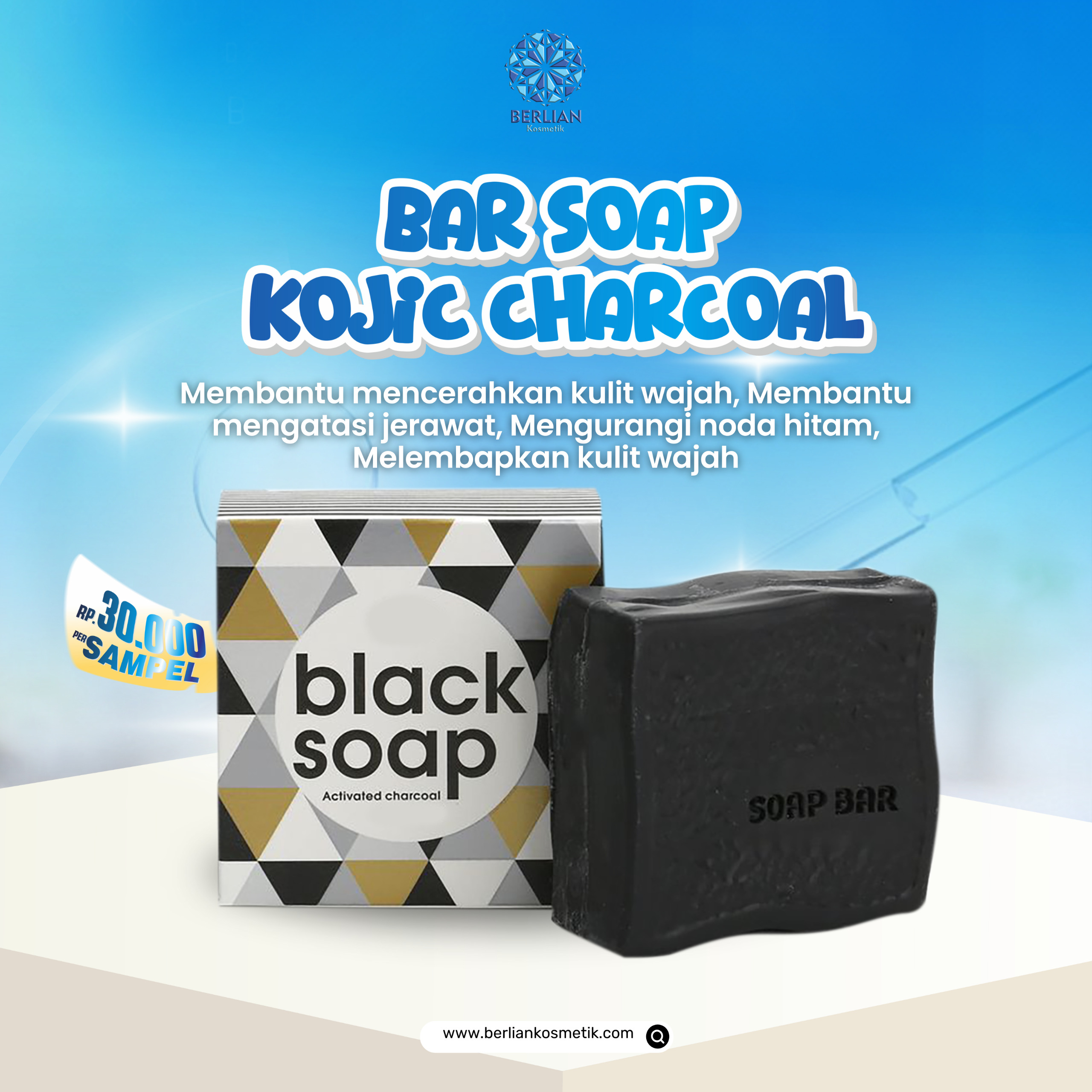 Bar Soap Kojic Charcoal	   